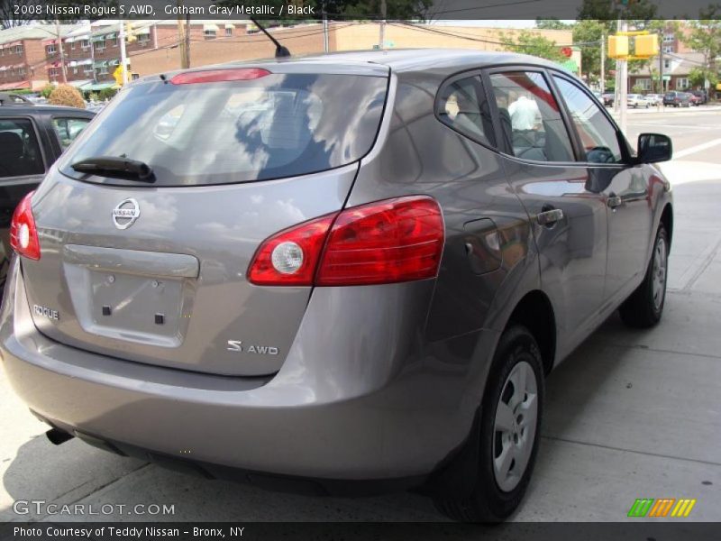Gotham Gray Metallic / Black 2008 Nissan Rogue S AWD