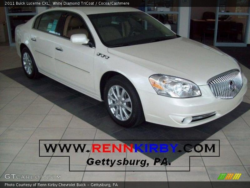 White Diamond TriCoat / Cocoa/Cashmere 2011 Buick Lucerne CXL