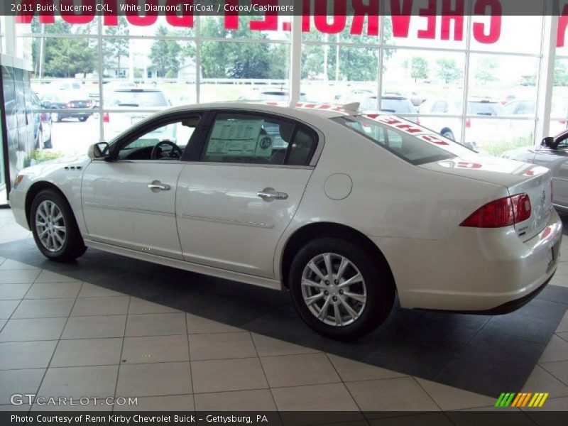 White Diamond TriCoat / Cocoa/Cashmere 2011 Buick Lucerne CXL