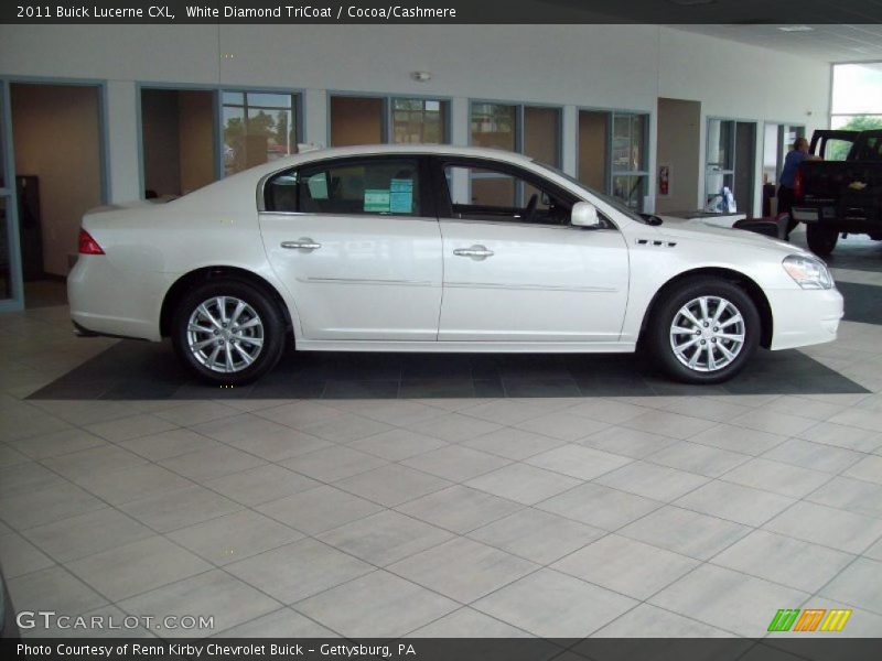 White Diamond TriCoat / Cocoa/Cashmere 2011 Buick Lucerne CXL
