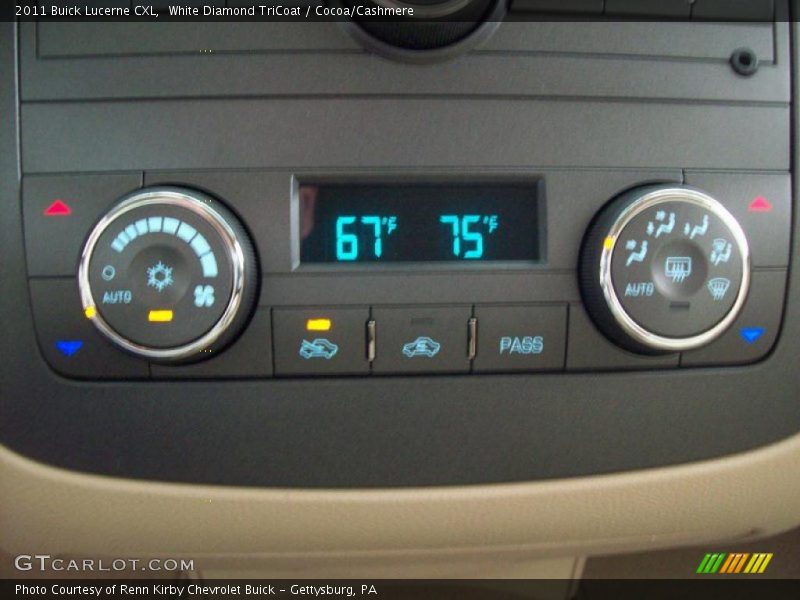 White Diamond TriCoat / Cocoa/Cashmere 2011 Buick Lucerne CXL