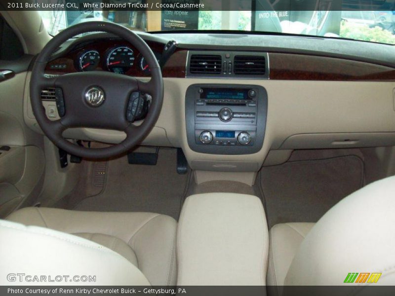 White Diamond TriCoat / Cocoa/Cashmere 2011 Buick Lucerne CXL