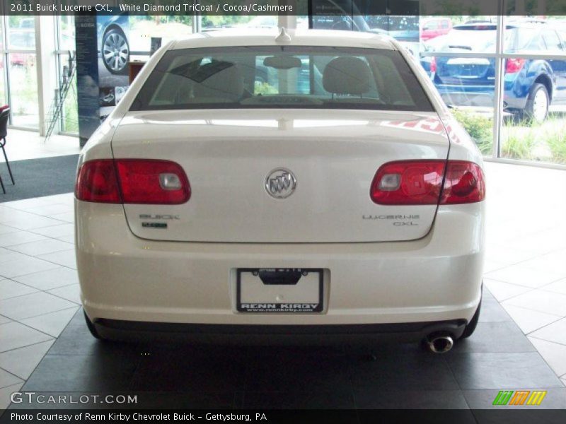 White Diamond TriCoat / Cocoa/Cashmere 2011 Buick Lucerne CXL