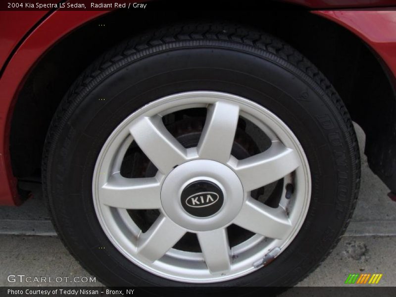 Radiant Red / Gray 2004 Kia Spectra LS Sedan