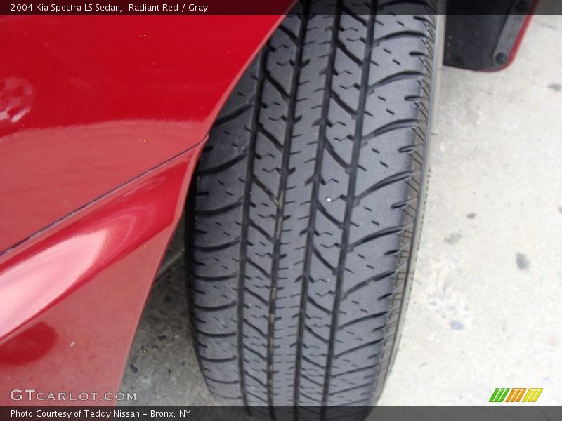 Radiant Red / Gray 2004 Kia Spectra LS Sedan