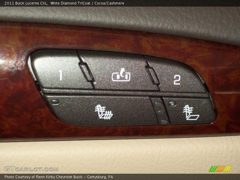 White Diamond TriCoat / Cocoa/Cashmere 2011 Buick Lucerne CXL