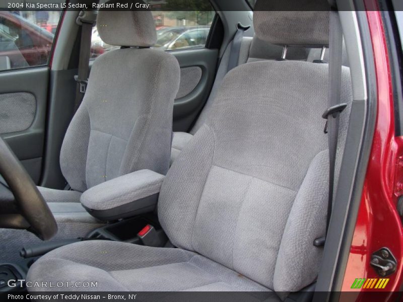 Radiant Red / Gray 2004 Kia Spectra LS Sedan
