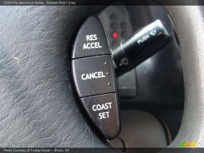 Radiant Red / Gray 2004 Kia Spectra LS Sedan