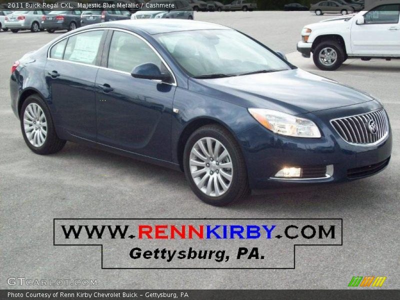 Majestic Blue Metallic / Cashmere 2011 Buick Regal CXL