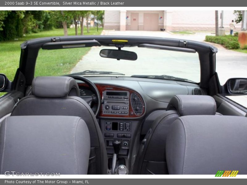 Silver Mica Metallic / Black Leather 2000 Saab 9-3 SE Convertible