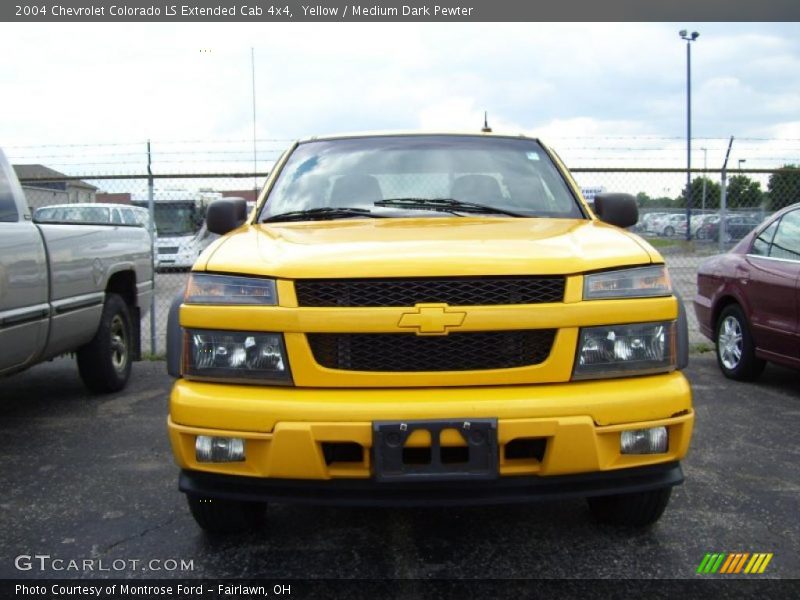 Yellow / Medium Dark Pewter 2004 Chevrolet Colorado LS Extended Cab 4x4