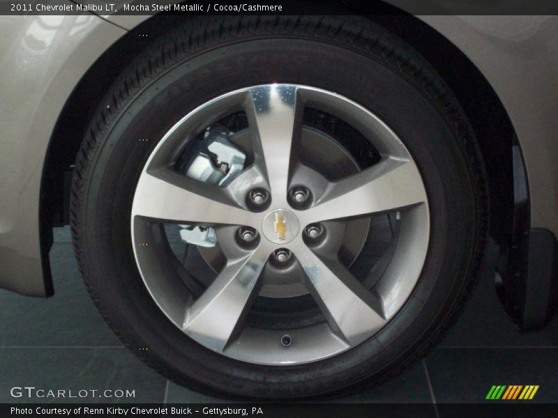 Mocha Steel Metallic / Cocoa/Cashmere 2011 Chevrolet Malibu LT