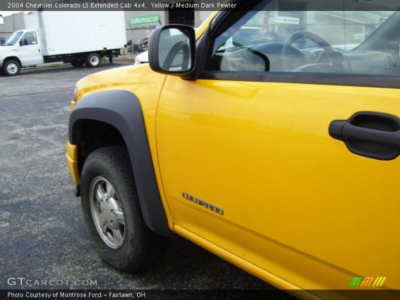 Yellow / Medium Dark Pewter 2004 Chevrolet Colorado LS Extended Cab 4x4