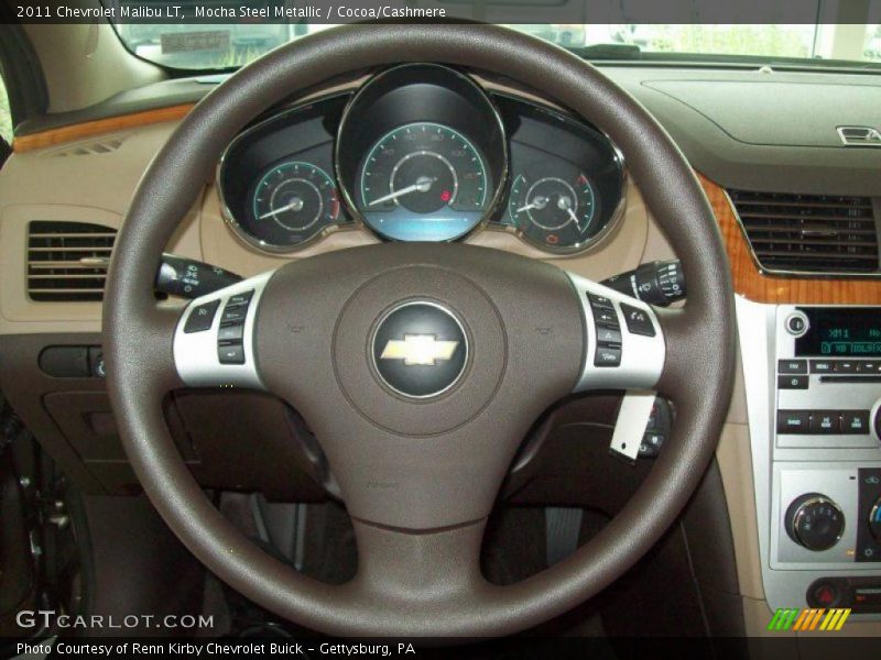 Mocha Steel Metallic / Cocoa/Cashmere 2011 Chevrolet Malibu LT