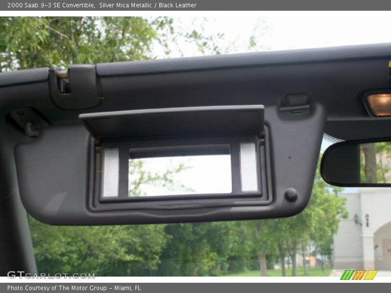Silver Mica Metallic / Black Leather 2000 Saab 9-3 SE Convertible