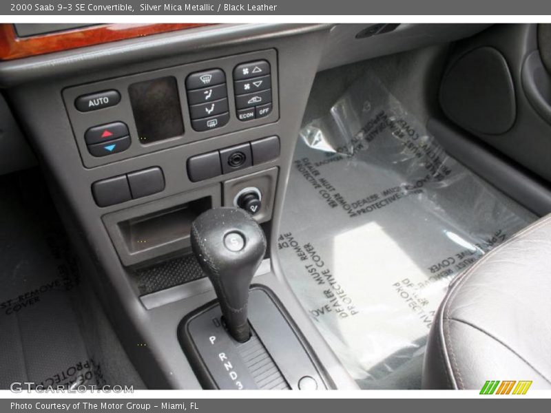 Silver Mica Metallic / Black Leather 2000 Saab 9-3 SE Convertible