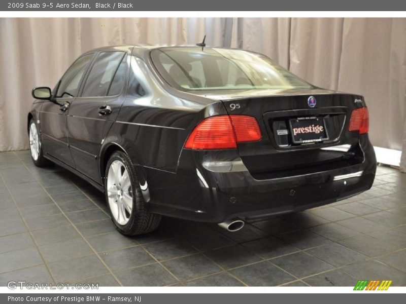 Black / Black 2009 Saab 9-5 Aero Sedan