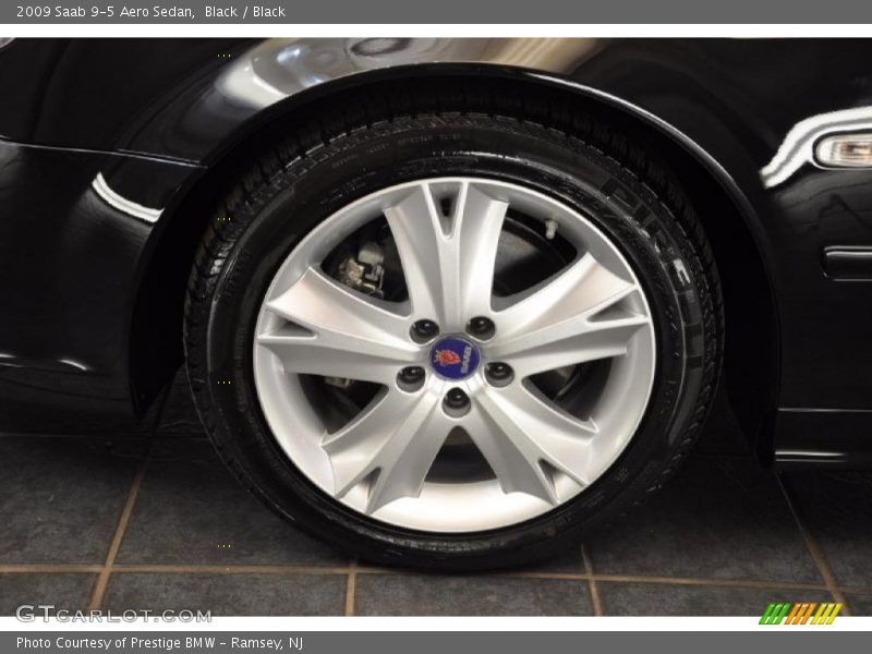 Black / Black 2009 Saab 9-5 Aero Sedan