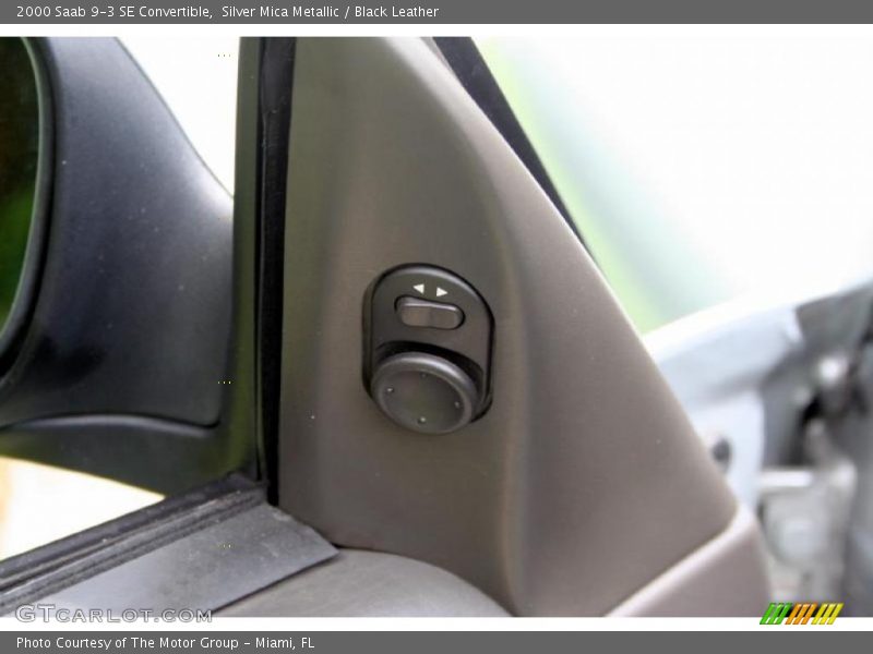 Silver Mica Metallic / Black Leather 2000 Saab 9-3 SE Convertible
