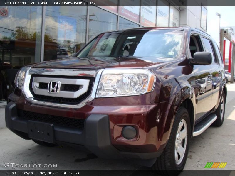 Dark Cherry Pearl / Black 2010 Honda Pilot LX 4WD