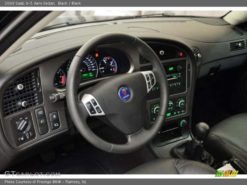 Black / Black 2009 Saab 9-5 Aero Sedan