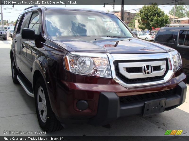 Dark Cherry Pearl / Black 2010 Honda Pilot LX 4WD