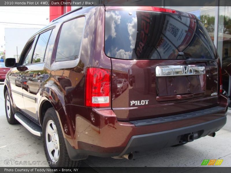 Dark Cherry Pearl / Black 2010 Honda Pilot LX 4WD