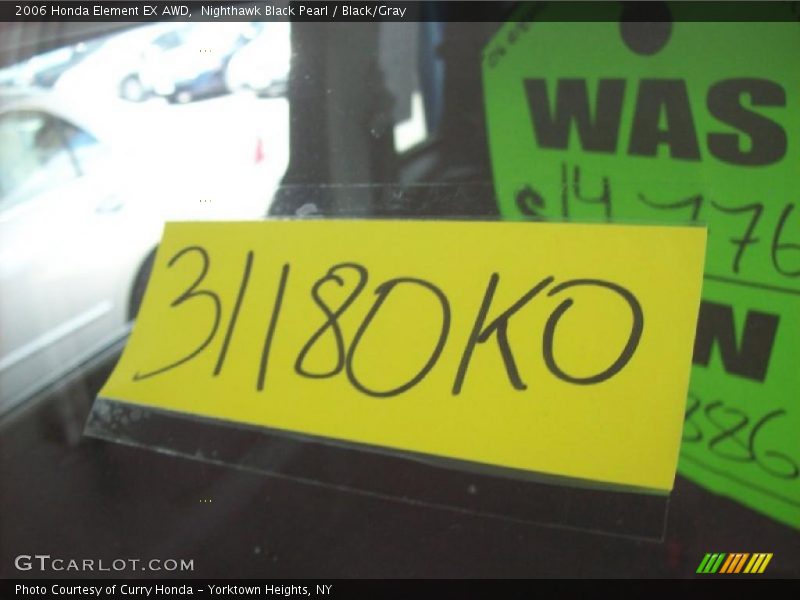 Nighthawk Black Pearl / Black/Gray 2006 Honda Element EX AWD
