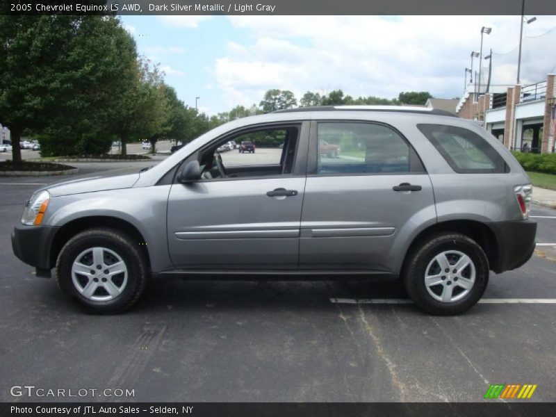 Dark Silver Metallic / Light Gray 2005 Chevrolet Equinox LS AWD