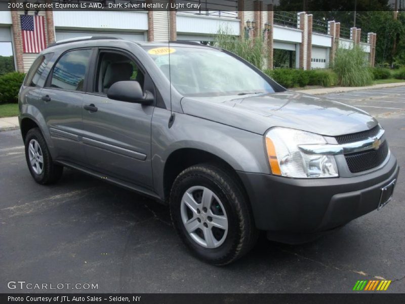 Dark Silver Metallic / Light Gray 2005 Chevrolet Equinox LS AWD