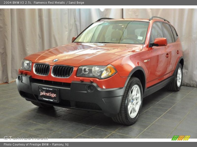 Flamenco Red Metallic / Sand Beige 2004 BMW X3 2.5i