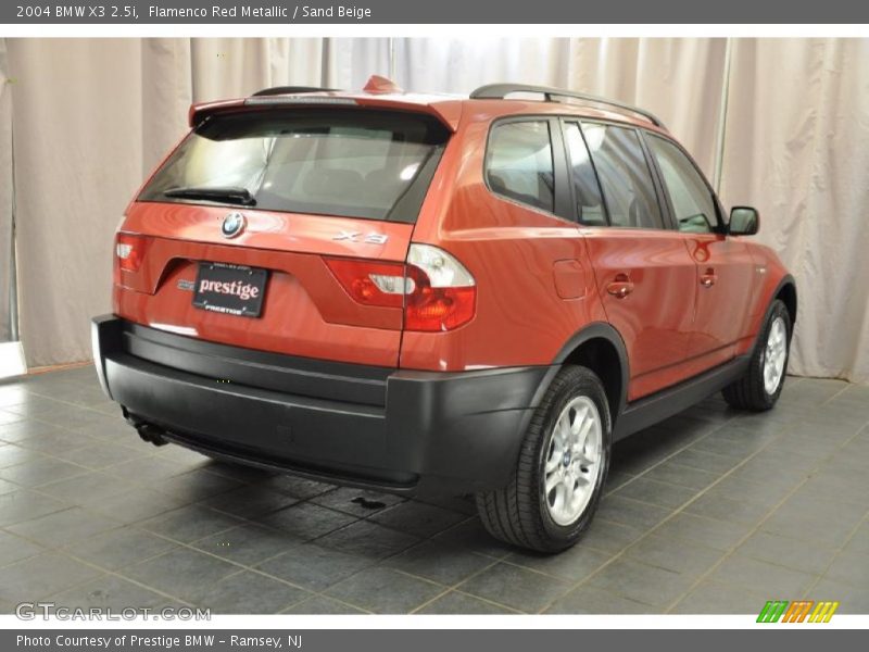 Flamenco Red Metallic / Sand Beige 2004 BMW X3 2.5i