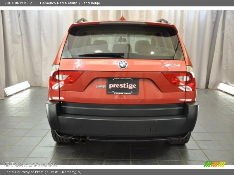 Flamenco Red Metallic / Sand Beige 2004 BMW X3 2.5i