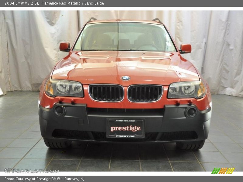 Flamenco Red Metallic / Sand Beige 2004 BMW X3 2.5i