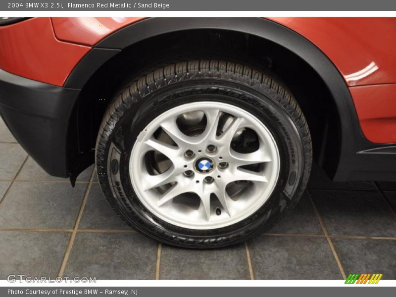Flamenco Red Metallic / Sand Beige 2004 BMW X3 2.5i