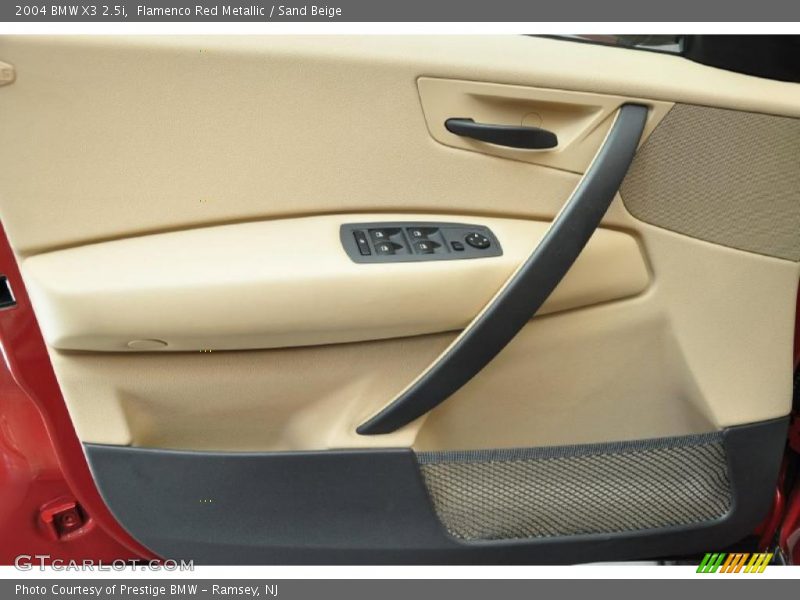 Flamenco Red Metallic / Sand Beige 2004 BMW X3 2.5i
