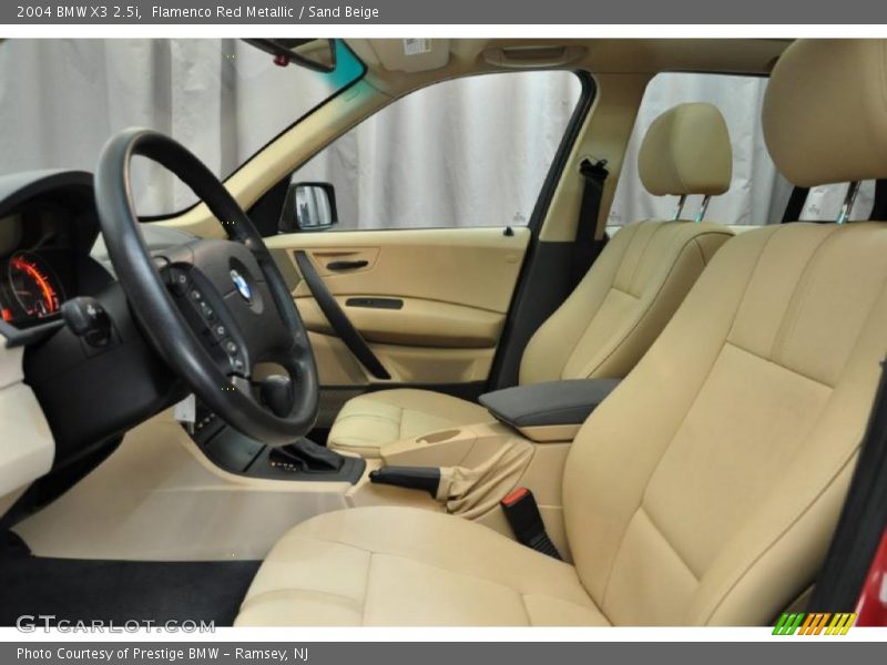 Flamenco Red Metallic / Sand Beige 2004 BMW X3 2.5i