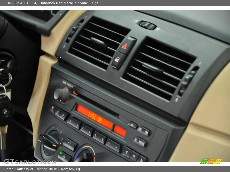 Flamenco Red Metallic / Sand Beige 2004 BMW X3 2.5i
