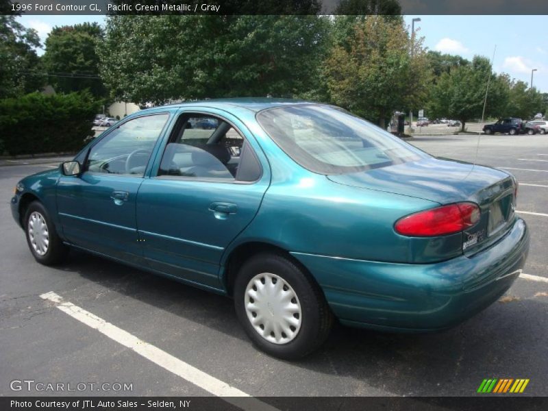 Pacific Green Metallic / Gray 1996 Ford Contour GL