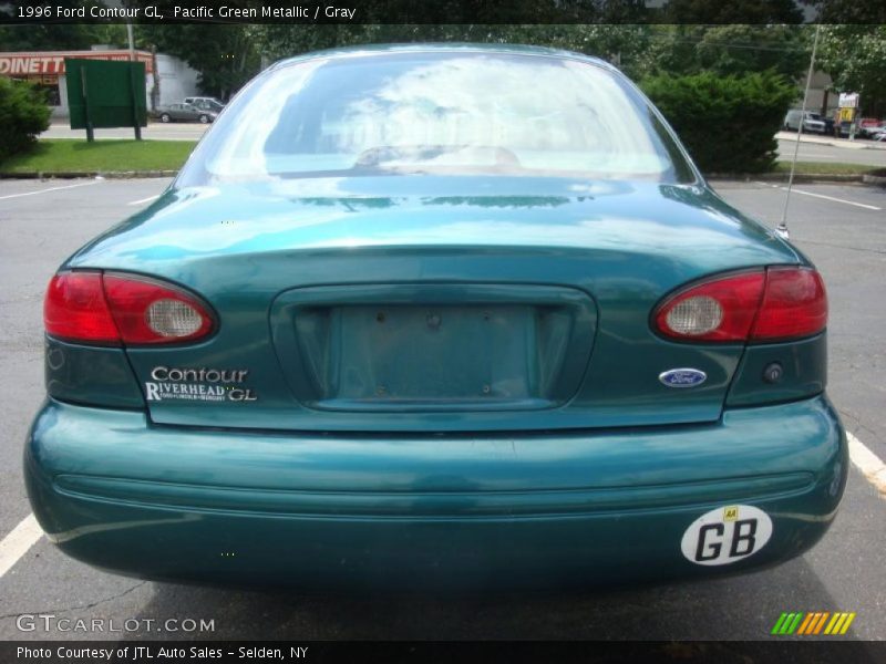Pacific Green Metallic / Gray 1996 Ford Contour GL