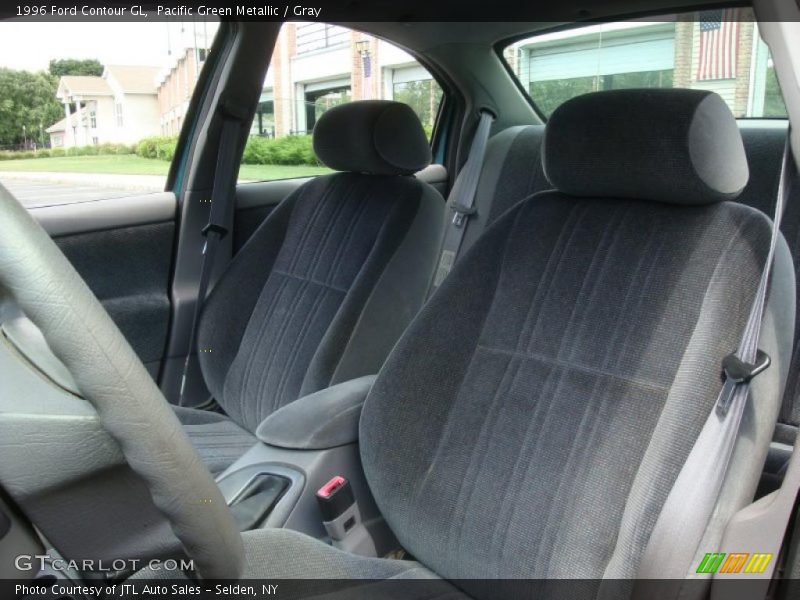 Pacific Green Metallic / Gray 1996 Ford Contour GL