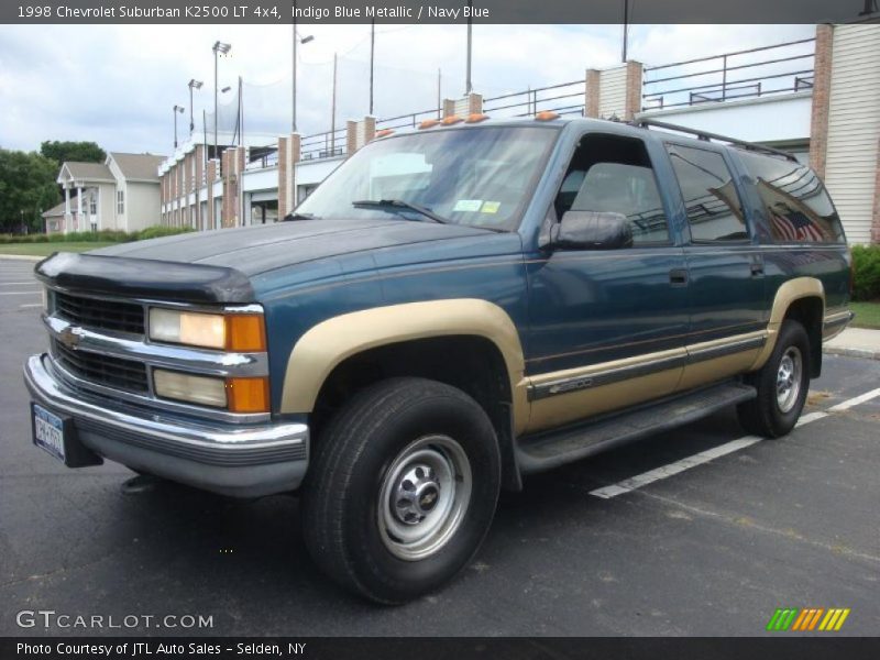 Indigo Blue Metallic / Navy Blue 1998 Chevrolet Suburban K2500 LT 4x4