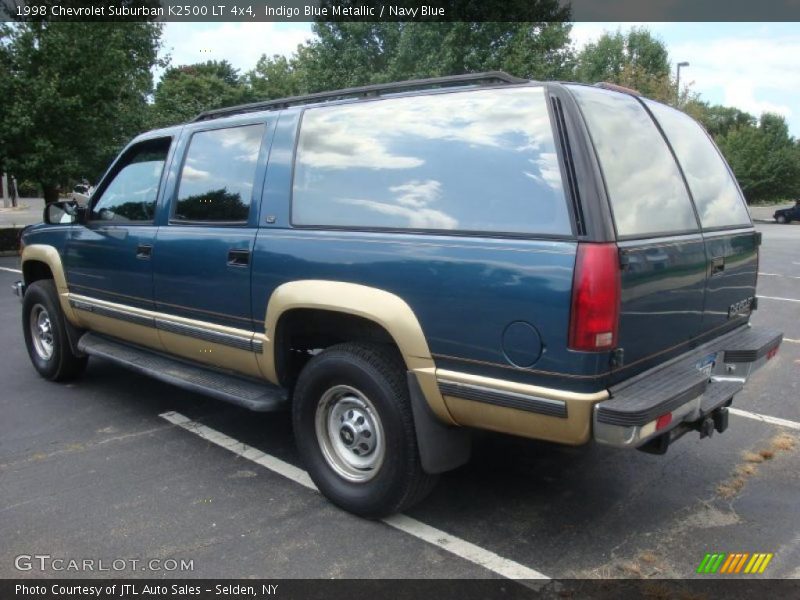 Indigo Blue Metallic / Navy Blue 1998 Chevrolet Suburban K2500 LT 4x4