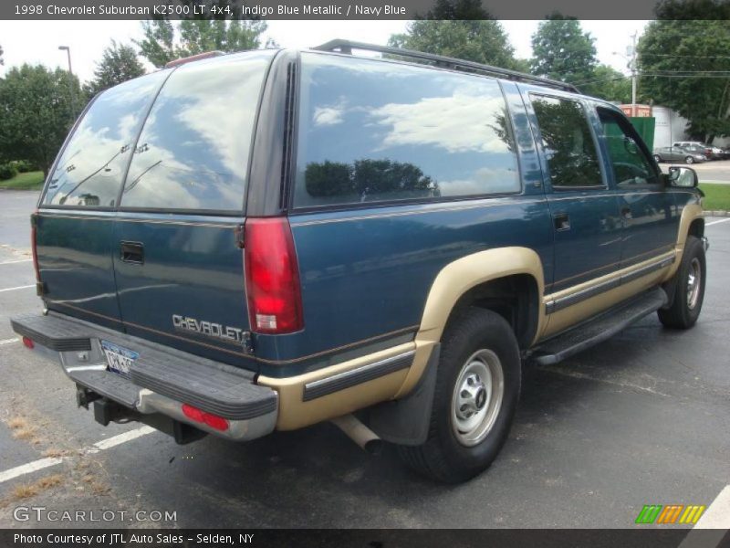 Indigo Blue Metallic / Navy Blue 1998 Chevrolet Suburban K2500 LT 4x4