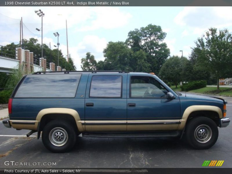 Indigo Blue Metallic / Navy Blue 1998 Chevrolet Suburban K2500 LT 4x4