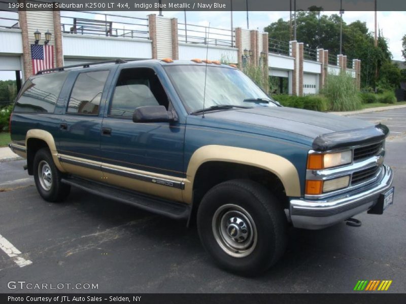 Indigo Blue Metallic / Navy Blue 1998 Chevrolet Suburban K2500 LT 4x4
