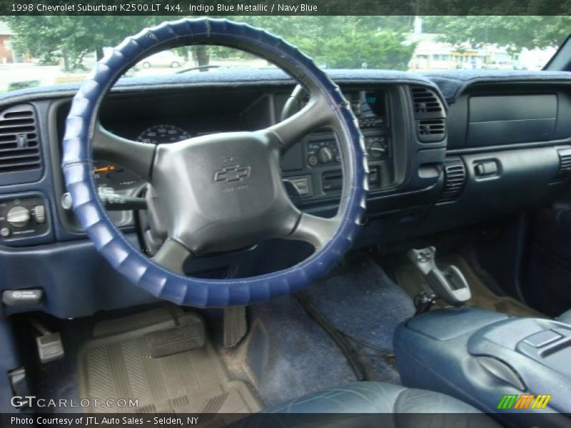 Indigo Blue Metallic / Navy Blue 1998 Chevrolet Suburban K2500 LT 4x4