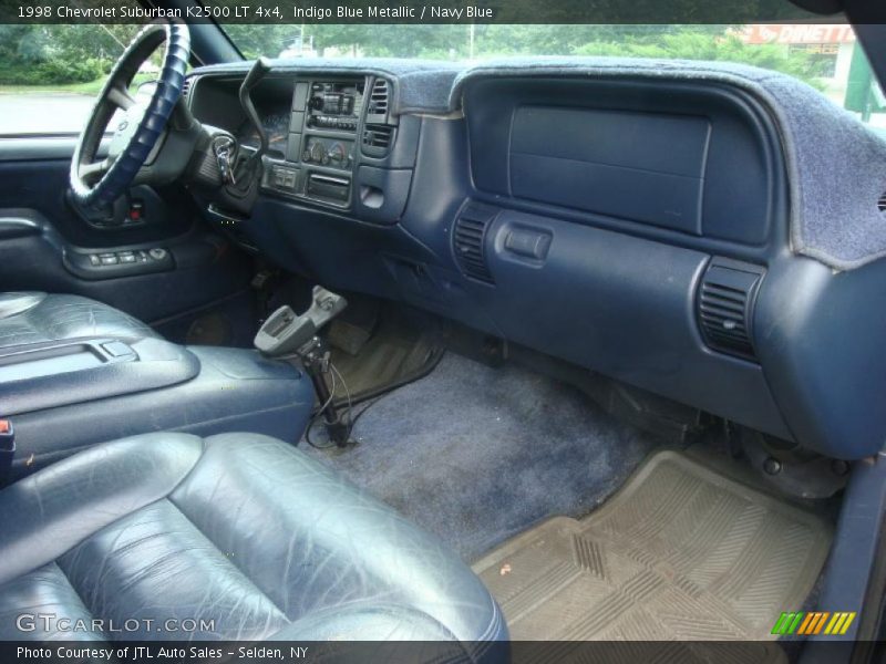 Indigo Blue Metallic / Navy Blue 1998 Chevrolet Suburban K2500 LT 4x4