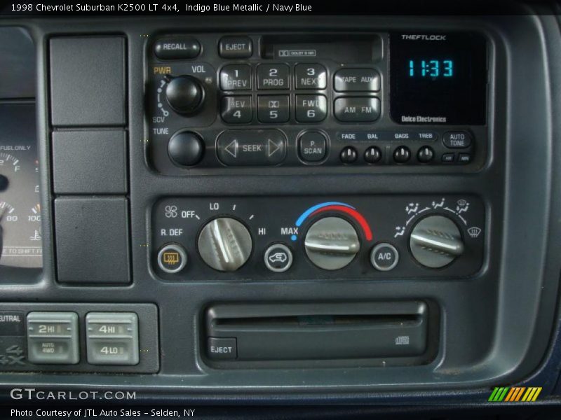 Indigo Blue Metallic / Navy Blue 1998 Chevrolet Suburban K2500 LT 4x4