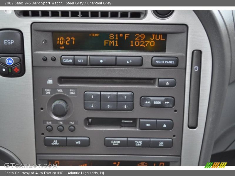 Steel Grey / Charcoal Grey 2002 Saab 9-5 Aero Sport Wagon